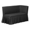 Baxton Studio Randolph 3-Piece Fabric Upholstered Dining Nook Set, Dark Grey 267-14640-10840-ZORO - alternate 8