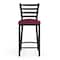 Flash Furniture HERCULES Black Ladder Back Metal Restaurant Counter Stool - Burgundy Vinyl Seat XU-DG697BLAD-24-BURV-GG - alternate 5