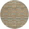Homeroots 8' Orange Copper And Gray Round Striped Washable Indoor Outdoor Area Rug 587922 - alternate 5