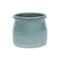 Homeroots Celadon Ceramic 51 Ounce Striped Round Distressed Pot Planter 487409 - alternate 2