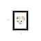 Homeroots Floral Heart Black Framed Print Wall Art 529823 - alternate 3