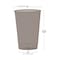 Smarty Had A Party 12 oz. Clear Black Disposable Plastic Party Cups, 240PK 512C-BK-CASE - alternate 6