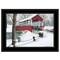 Homeroots Crisp Winter Evening 2 Black Framed Print Wall Art 404477 - alternate 1