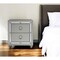 Homeroots 28" Solid and Manufactured Wood And Mirrored Glass Nightstand 383983 - alternate 3