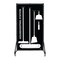 5S Supplies Housekeeping Shadow Board Broom Station V11, Black / White, Kit + Stand HSB-V11-BLACK/WHITE-KIT-STAND - alternate 1