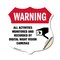 Signmission Video Surveillance Shield Label Set Warn, 12 Inch X 12 Inch, Vinyl Decal SHI-D-12-467 - alternate 1