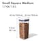 Oxo Oxo Medium Pop Container, 1.7 qt Capacity, SAN, Clear/White, 4.1 in L, 4.1 in W, 9.8 in H 11233900 - alternate 3