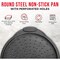 Bakken- Swiss BAKKEN Pizza Pan, Round Perforated, Nonstick Marble Coating, Dishwasher Safe, Gray BAKPIZSHGMB43 - alternate 4