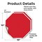 Signmission Blank Sign Red Background, 10 inch X 10 inch, Vinyl Decal, 2PK OC-D-2PACK-10-28 - alternate 4