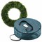 Pure Garden Faux Foxtail Fern Wreath, Artificial Wreath for the Front Door, Home Decor, UV Resistant 20 Inches 50-111BG - alternate 1