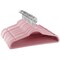Elama Home 50 Piece Flocked Velvet Clothes Hangers with Stainless Steel Swivel Hooks in Pink HANGER50PIECEPINK - alternate 6