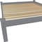 Homeroots Gray Solid Wood Full Bed Frame 546709 - alternate 5