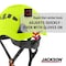 Jackson Safety Climbing Inspired Hard Hat, ABS, 6 Point Rapid Dial, Hi-Viz Green 20926 - alternate 4