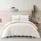 Homeroots Ivory King Linen 140 Thread Count Washable Duvet Cover Set 529003 - alternate 6