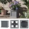 Pure Garden Rattan Style Outdoor Planter Box 14.65-Inch-Square Decorative Flower or Plant Pot 50-LG1471 - alternate 7