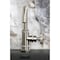 Kingston Brass One-Handle 1-Hole Bathroom Faucet with Knurled Handle, Deck Plate, and Push Pop-Up Drain KSD2218RKX - alternate 3