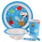 Peanuts Fun Times 5 Piece Kid's Bamboo Melamine Dinnerware Set in Blue 136651.05 - alternate 1