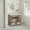 James Martin Vanities Breckenridge 36" Single Vanity, Whitewashed Oak, w/ 3 CM Siberian Silestone Top 330-V36-WWO-3SFR - alternate 4