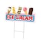 Signmission Ice Cream 2 Yard Sign & Stake outdoor plastic coroplast window, C-DC-1824-Ice Cream 2 C-DC-1824-Ice Cream 2 - alternate 1