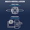 Luxrite Universal Vertical Quad Style G24Q 4-Pin LED Bulb, Type A+B, CFL Replacement, 4CCT, 6PK LR24562 - alternate 4