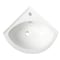 Alfi Brand ALFI brand ABC120 White 22" Corner Wall Mounted Ceramic Sink with Faucet Hole ABC120 - alternate 6