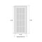 Vdomdoors Solid French Door 28 x 84in, Matte Black W/ Frosted Glass, Single Regular Panel Frame Trims Handle SETE6933ID-BLK-2884 - alternate 8