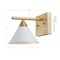 Jonathan Y Yvette 9.25" 1-light Metal Vanity, White/Gold JYL9012A - alternate 6