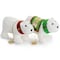 Martha Stewart Holiday Plush Polar Bear and Snowman 4 Piece Ornament Set in White 97158.04 - alternate 4