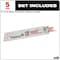 Milwaukee Tool 6" 10 TPI The Torch SAWZALL Blades (5 Pk) 48-00-5712 - alternate 8
