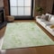 Homeroots 3' X 5' Green And Ivory Floral Washable Indoor Outdoor Area Rug 583088 - alternate 4