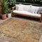 Homeroots 9' X 12' Copper And Brown Abstract Washable Indoor Outdoor Area Rug 606054 - alternate 1