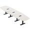 Skutchi Designs Arc Boat Conference Table With Power, 48 in W, 192 in L HAR-ABOT-48X192-T.BK-WA7976-EBLK - alternate 1