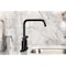 Kingston Brass Bridge Kitchen Faucet with Brass Sprayer, Matte Black KS8280CKLBS - alternate 5