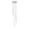 Z-Lite Forest 5 Light Chandelier, Brushed Nickel, 12 In W x 23.75 In H 919MP24-5R-BN-LED - alternate 5