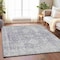 Homeroots 3' X 5' Plum Oriental Washable Indoor Outdoor Area Rug 607614 - alternate 7