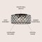 Jonathan Y Gabrielle 19" Metal/Crystal LED Flush Mount Ceiling Light, Oil Rubbed Bronze/Clear JYL9024A - alternate 8