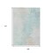 Homeroots 9' X 12' Pale Aqua Beige And Ivory Abstract Washable Indoor Outdoor Area Rug 617417 - alternate 6