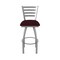 Holland Bar Stool Co 410 Jackie Stainless Steel 36in Swivel Bar Stool with Canter Bordeaux Seat 41036SS005 - alternate 4
