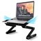Homeroots Black Folding Laptop Desk or Laptop Stand with Mousepad 397722 - alternate 2