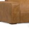 Homeroots 88" Sienna Leather Sofa With Ottoman With Brown Legs 641061 - alternate 5