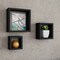 Lavish Home Floating Shelves Cube Wall Shelf Set with Hidden Brackets, 3 Sizes to Display Decor, Black 80-FLT-3 - alternate 1