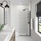 Craft And Main Shower Screen, 34 x76 in MRSC3476-CL-MB - alternate 2
