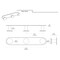 Gatco Glamour All Modern Decor 11" Triple Hook, Matte Black 1282MX - alternate 2