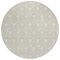 Homeroots 8' Beige And Ivory Round Geometric Washable Indoor Outdoor Area Rug 595705 - alternate 8