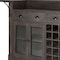 Homeroots 29in Gray Solid Wood Rolling Kitchen Island With Storage 380610 - alternate 8