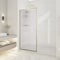 Anzzi Welle 74x34in Framed Fixed Shower Screen Door, Brushed Gold with 5/16in 8mm Tempered Fluted Glass SD-AZ22-01BG-FL - alternate 6