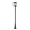 Z-Lite Hartwell 4-Light Outdoor Post Mounted Fixture, 10 in W x 116.75 H, Sand Black 5019PHBR-5011P-BK - alternate 7