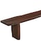 Homeroots 105in Brown Solid Wood Solid Wood Live Edge Dining Bench 636211 - alternate 4