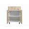 Cambridge Radiance 24 in. W x 24 in. D x 34.50 in. H Ready to Assemble Slab Base Kitchen Cabinet in Light Oak SA-B24-LO-KIT - alternate 6