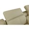 Homeroots Beige Italian Leather Power Reclining U Shaped Seven Piece Corner Sectional With Console 476590 - alternate 5